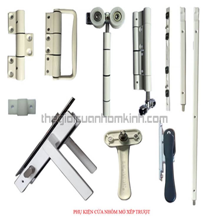 Hình ảnh phụ kiện cửa nhôm xingfa mở xếp trượt