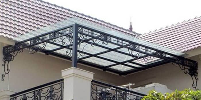 Cấu tạo của mái kính cường lực hiện đại