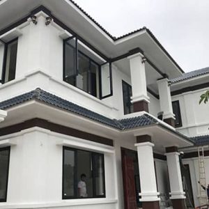 Biệt thự lắp đặt hệ cửa nhôm việt pháp