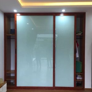 Mẫu tủ nhôm kính cánh lùa đẩy trượt nhẹ nhàng gọn gàng