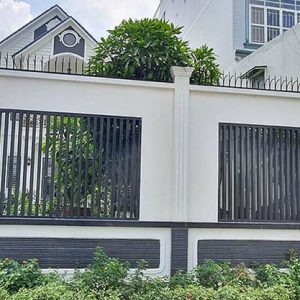 Mẫu hàng rào sắt biệt thự nhà đẹp hiện đại