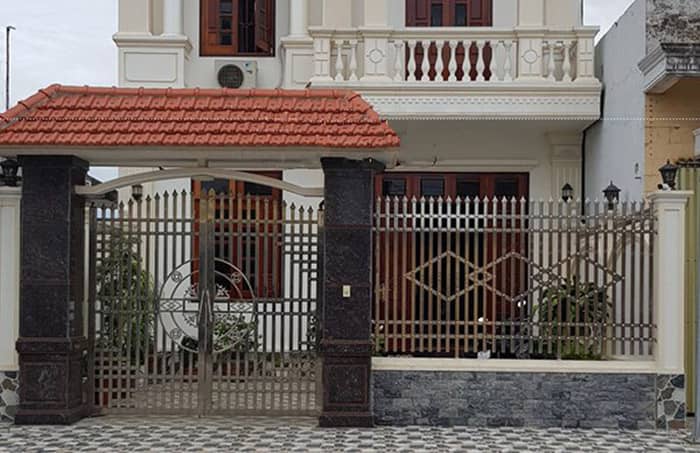 Mau hang rao inox va cong mui rao dep