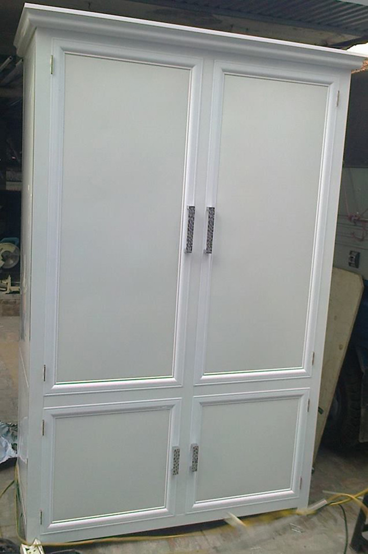 Tủ quần áo nhôm thường 2 cánh TTA04