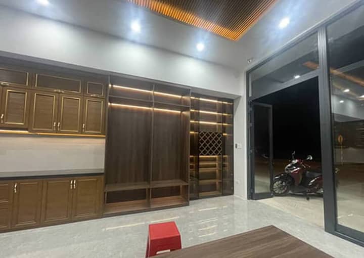 Mẫu tủ quần áo không cánh giá rẻ bằng nhôm kính tại Hà Nội