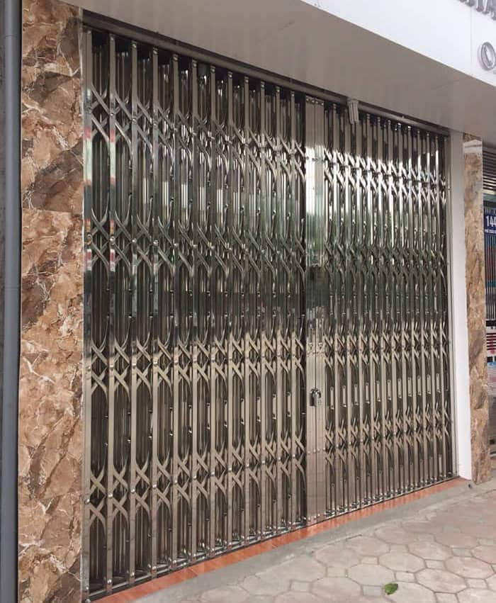 Gia công cửa kéo inox cho nhà biệt thự tại hà nội
