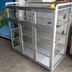 Mẫu chạn bát nhôm kính đẹp màu trắng lớn tại Thegioicuavip